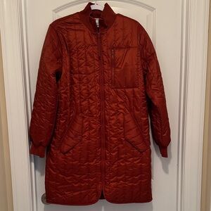 Nike Tech Pack Thermafit Quilted Long Puffer Coat - Rust